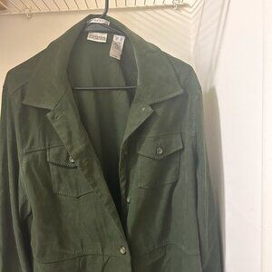 Villager Sport Stretch Olive Utility Jacket – Size XL